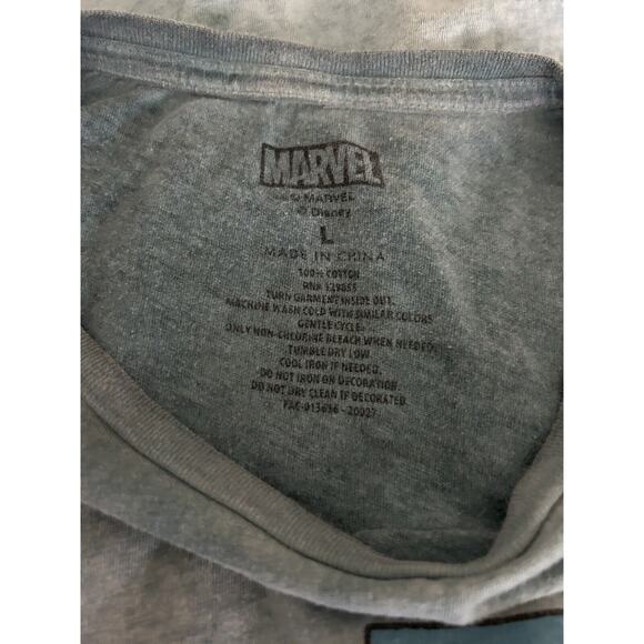 Marvel T shirt Light Blue Sized Men’s L Iron Man, Hulk, Thor, Captain America. - Picture 6 of 6